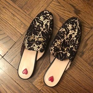 gucci princetown lace mule